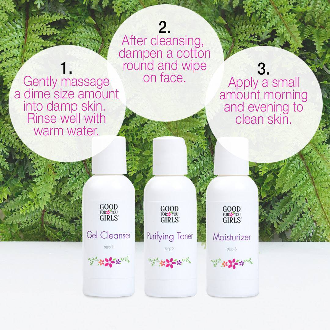3-Step Skincare Gift Set - Cleanser|Toner|Moisturizer